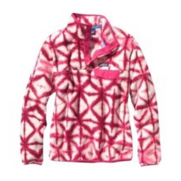 Patagonia Sweaters - Patagonia Snap T Synchilla Pullover Sweater Shibori Tie Dye Pink sz S small
